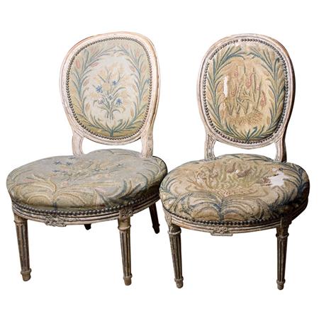 Pair of Louis XVI Style Needlepoint