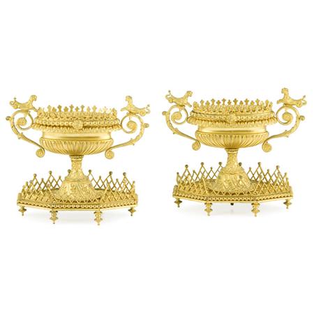 Pair of Louis XVI Style Gilt-Bronze
