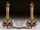 Pair of Louis XVI style cast b