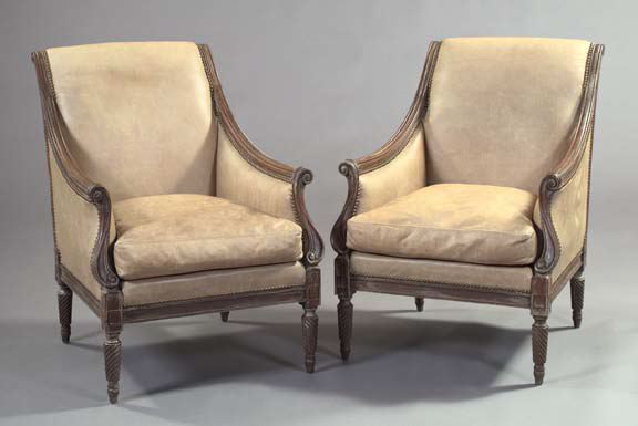 Pair of Louis XVI-Style Beechwood