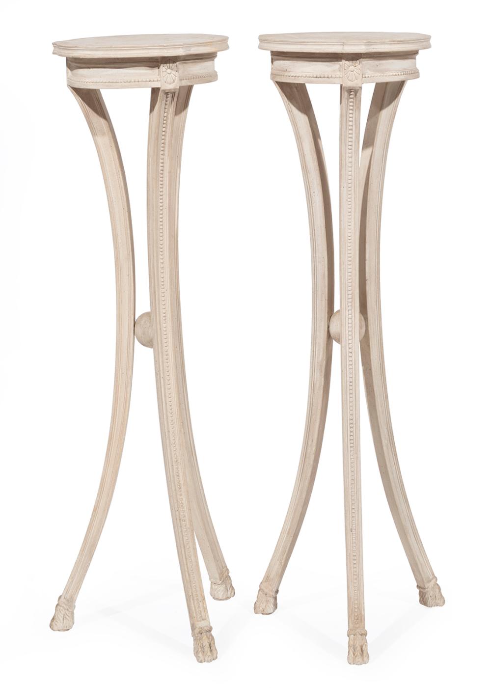 PAIR OF LOUIS XVI-STYLE CREME