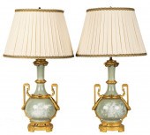 PAIR OF LOUIS XVI-STYLE GILT B