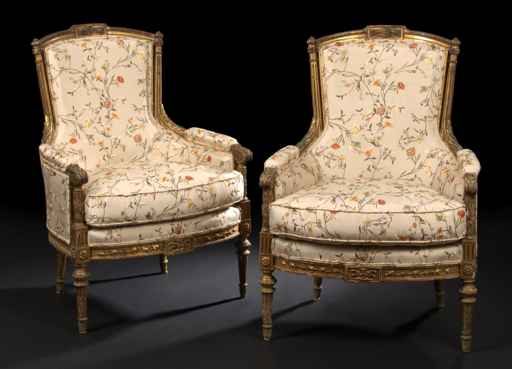 Pair of Louis XVI-Style Giltwood