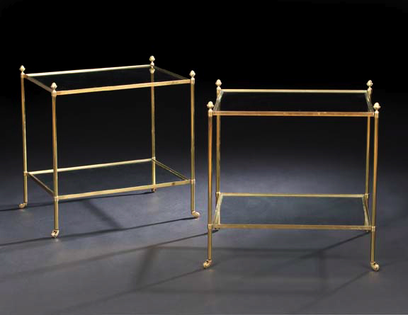 Pair of Louis XVI-Style Glass and
