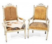 PAIR OF LOUIS XVI-STYLE PAINTE