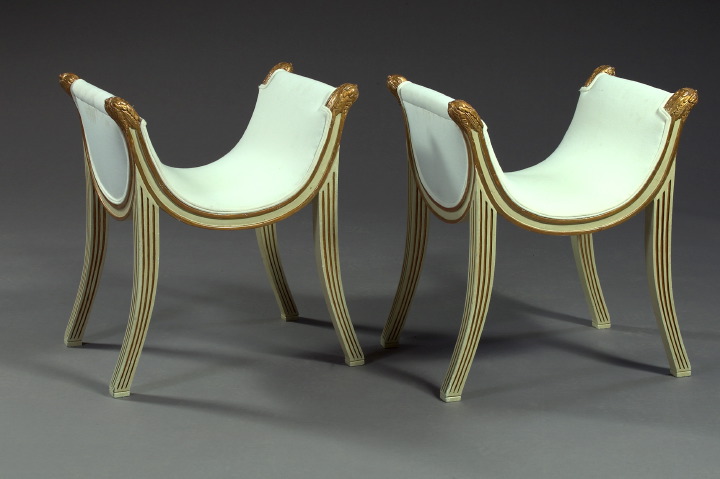 Pair of Louis XVI-Style Painted and