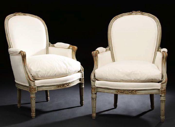 Pair of Louis XVI-Style Polychromed