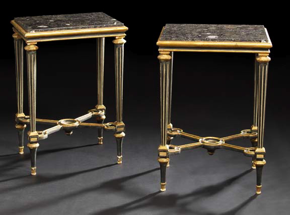 Pair of Louis XVI-Style Polychromed