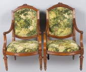 PAIR OF LOUIS XVI WALNUT FAUTE