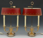 PAIR OF LOUIS XVL STYLE BRASS