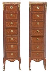 PAIR OF LOUIS XV/XVI STYLE BRO
