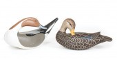 PAIR OF LOUISIANA CARVED DUCK