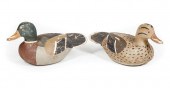 PAIR OF LOUISIANA CARVED DUCK