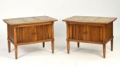 PAIR OF LOW SIDE CABINETS WITH