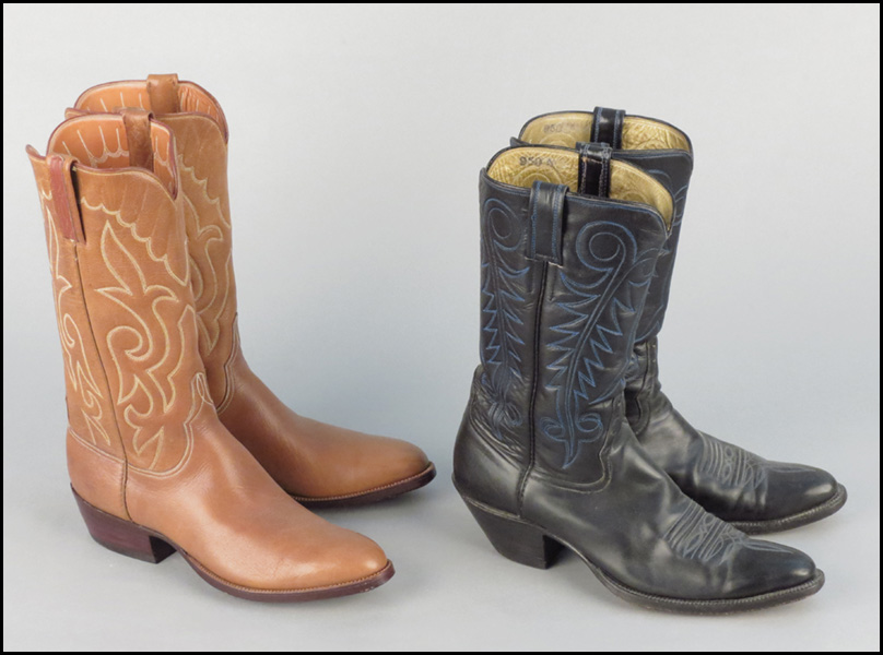 PAIR OF LUCCHESE LIGHT BROWN