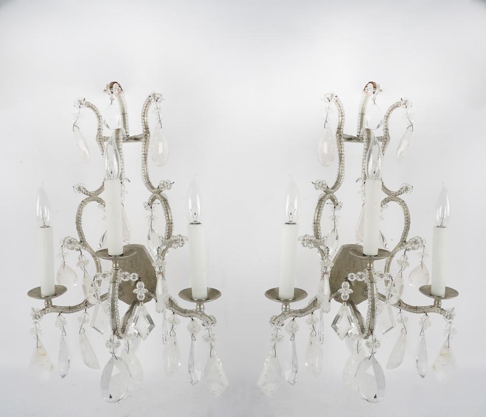 PAIR OF LUMINAIRE THREE-LIGHT