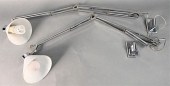 PAIR OF LUXO CHROME WALL LAMPS