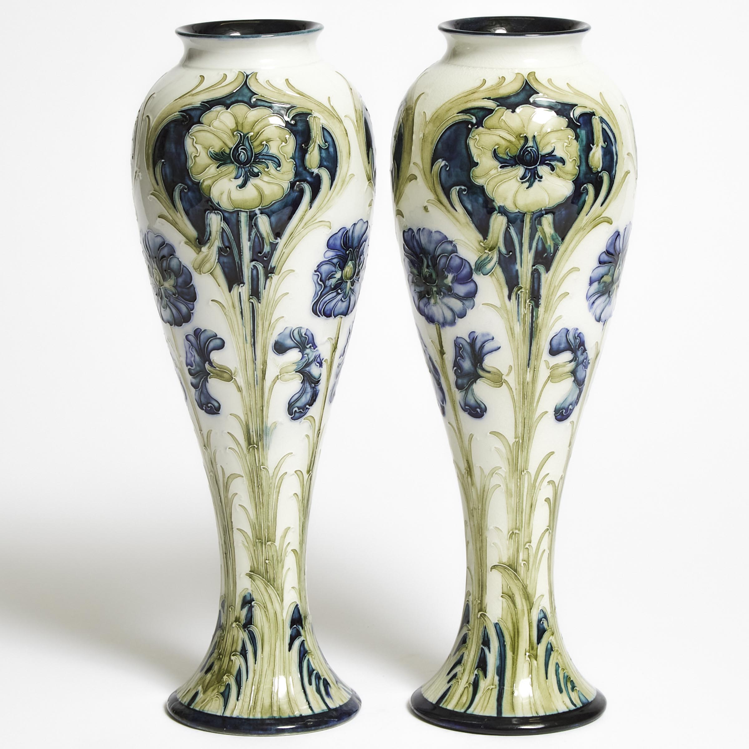 Pair of Macintyre Moorcroft Florian
