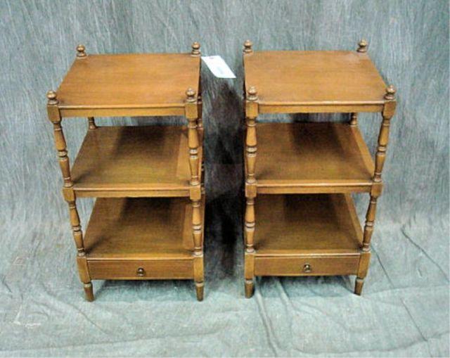 Pair of Mahogany 1 Drawer What