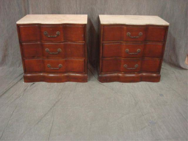 Pair of Mahogany Block Front