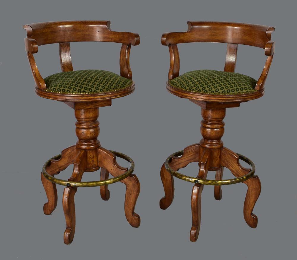 PAIR OF MAHOGANY CAPTAIN’S