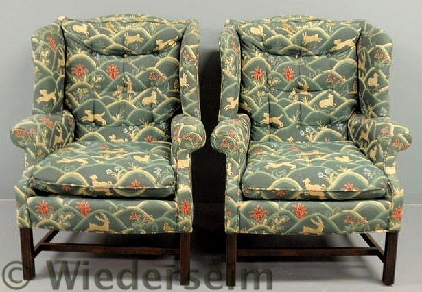 Pair of mahogany Chippendale
