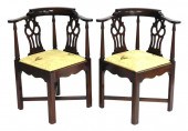 PAIR OF MAHOGANY CHIPPENDALE S