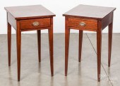 PAIR OF MAHOGANY END TABLESPai