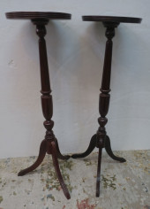 PAIR OF MAHOGANY FERN STANDS W
