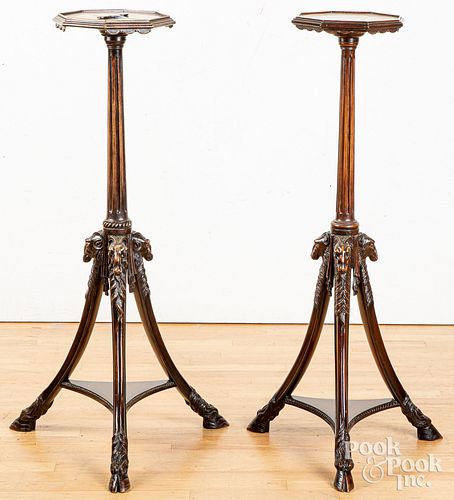 PAIR OF MAHOGANY FERNIERSPair of