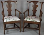 PAIR OF MAHOGANY FIDDLEBACK AR