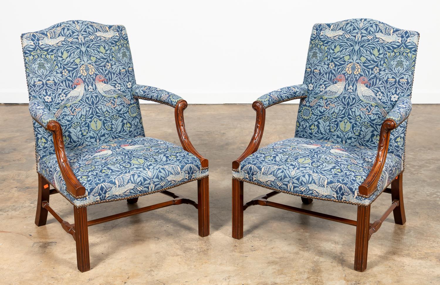 PAIR OF MAHOGANY GAINSBOROUGH