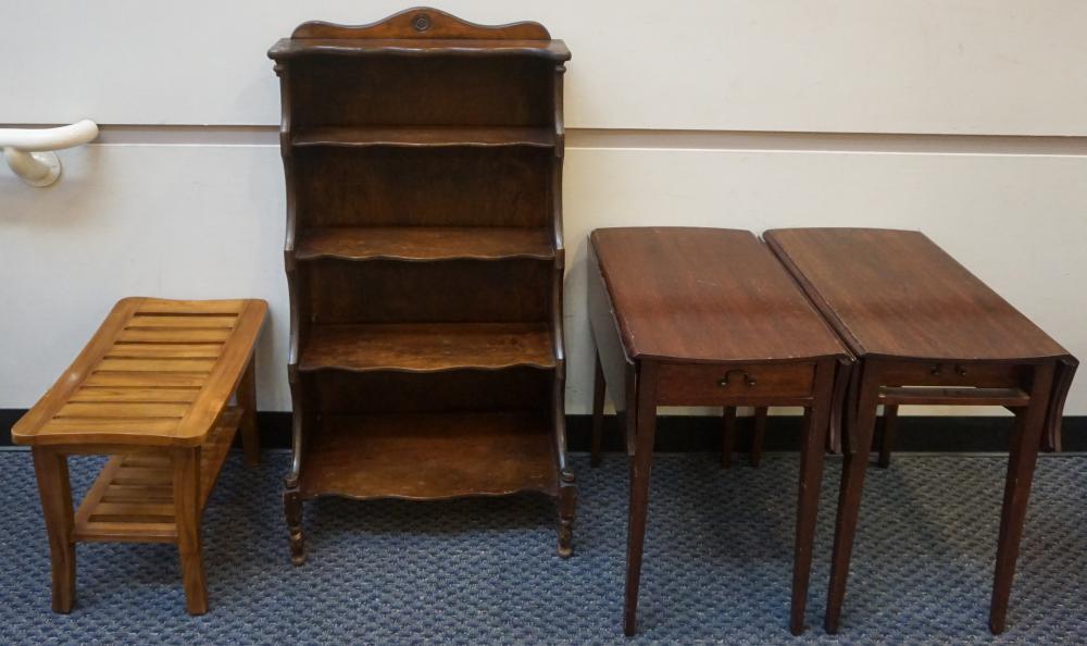 PAIR OF MAHOGANY PEMBROKE TABLES,