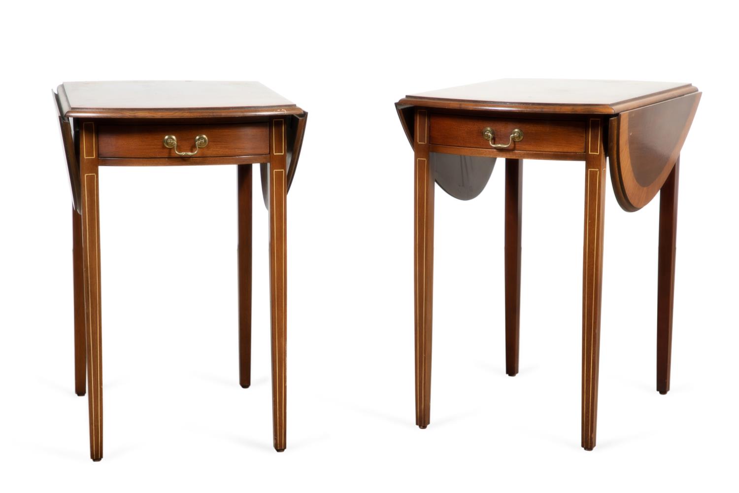 PAIR OF MAHOGANY PEMBROKE TABLES
