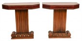 PAIR OF MAHOGANY PIER TABLESPa