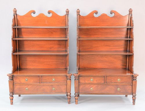 PAIR OF MAHOGANY YORKSHIRE HOUSE