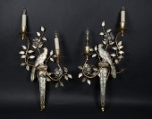 PAIR OF MAISON BAGUES CRYSTAL