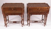 PAIR OF MAITLAND SMITH FAUX BA