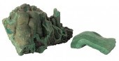 PAIR OF MALACHITE SPECIMENS, L