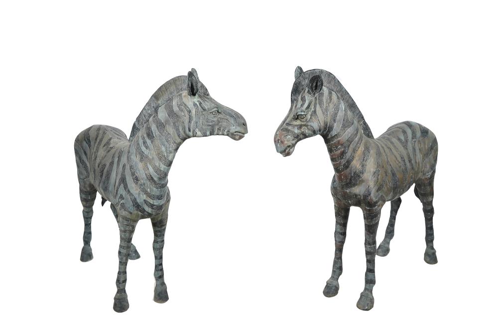 PAIR OF MALE & FEMALE BRONZE
