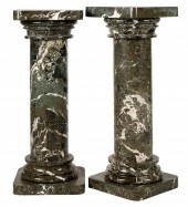 PAIR OF MARBLE PEDESTALSeach s