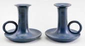 PAIR OF MARBLEHEAD POTTERY CHA