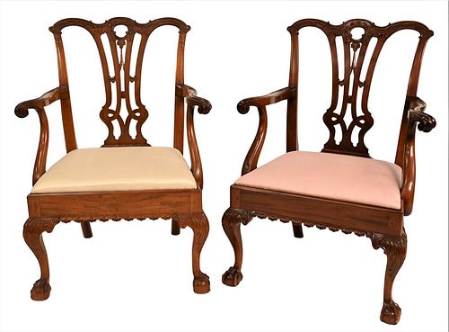 PAIR OF MARGOLIS CUSTOM MAHOGANY
