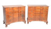 PAIR OF MARGOLIS MAHOGANY BLOC