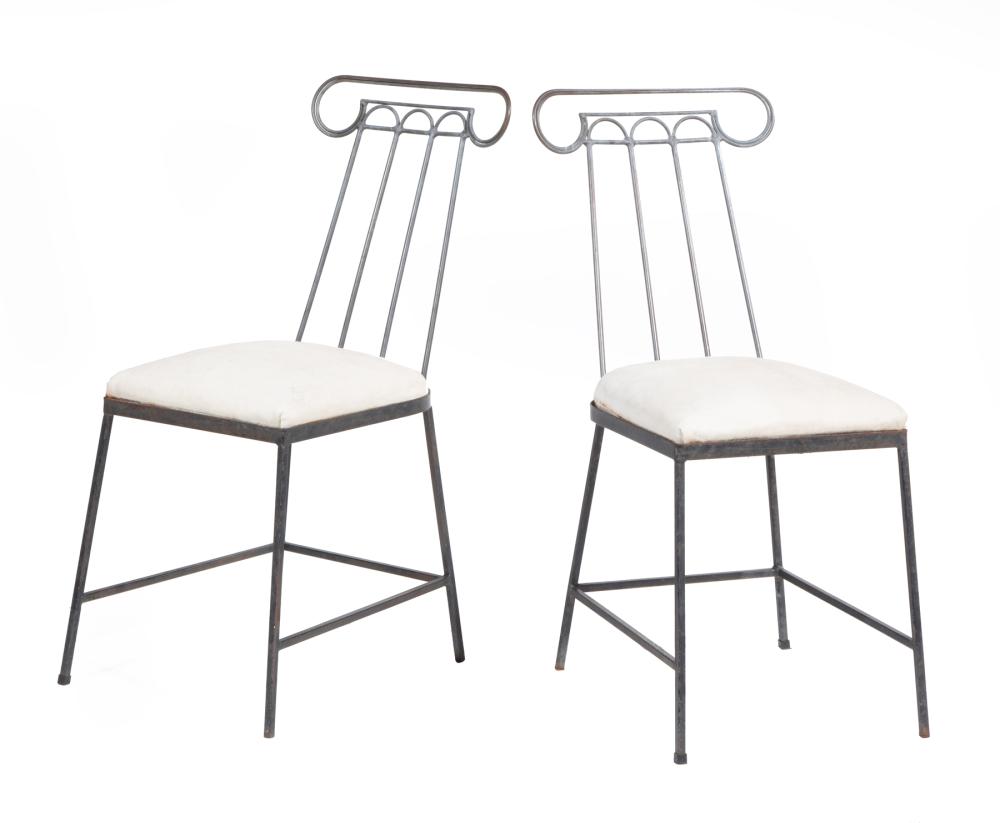 PAIR OF MARIO VILLA PATINATED METAL