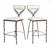 PAIR OF MARIO VILLA PATINATED