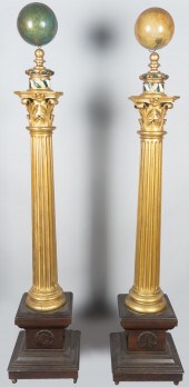 PAIR OF MASONIC CLASSICAL STYL