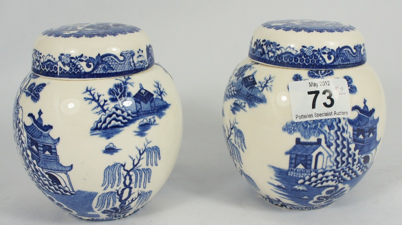 Pair of Masons Blue and White