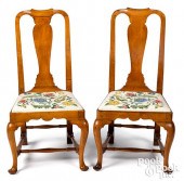 PAIR OF MASSACHUSETTS QUEEN AN