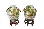 PAIR OF MASSIVE CHINESE 100 DE
